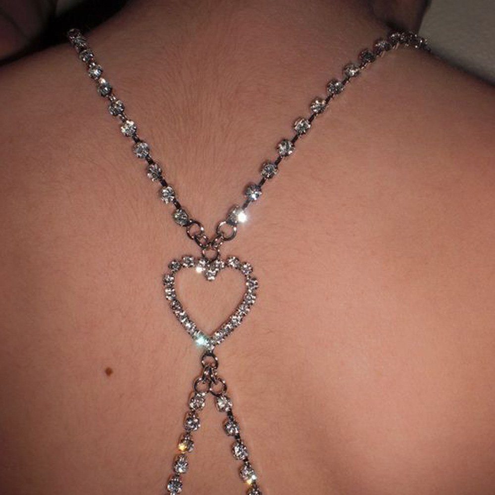 Tian Dee BH-Träger Damen Frauen Stern Strass Diamant Rückenfrei Rückenkonverter BH-Träger