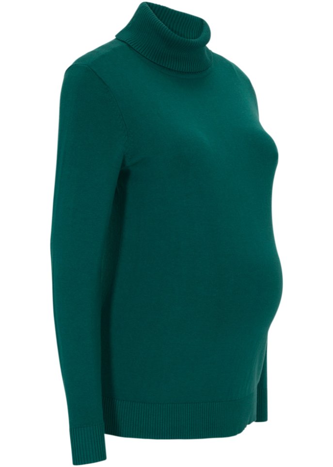 Umstandsstrickpullover mit Rollkragen