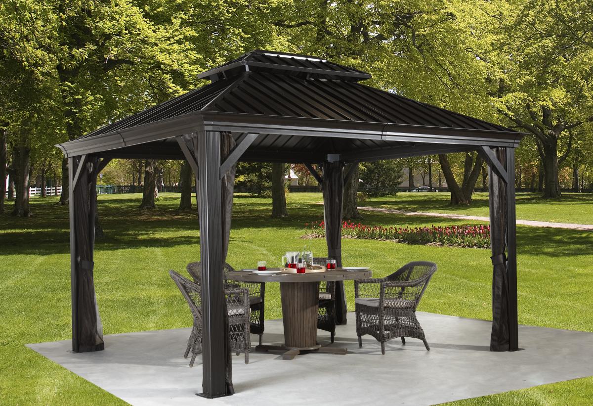 50NRTH Sojag Aluminium Pavillon Messina 10x12 anthrazit