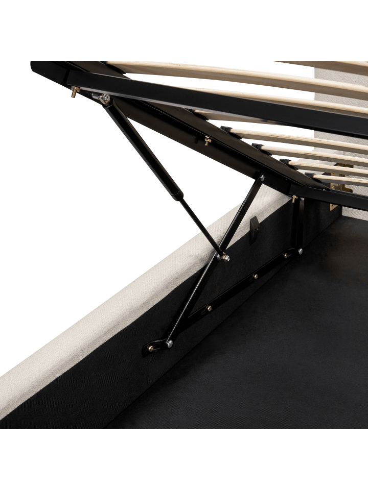 Beliani Doppelbett CAMPAGNE in Beige - (W) 199 x (H) 114 x (L) 232 cm günstig kaufen onesize