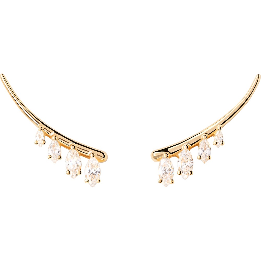 P D Paola Boucles d'oreilles à fermoir à poussette 925 Argent Boucles d'oreilles