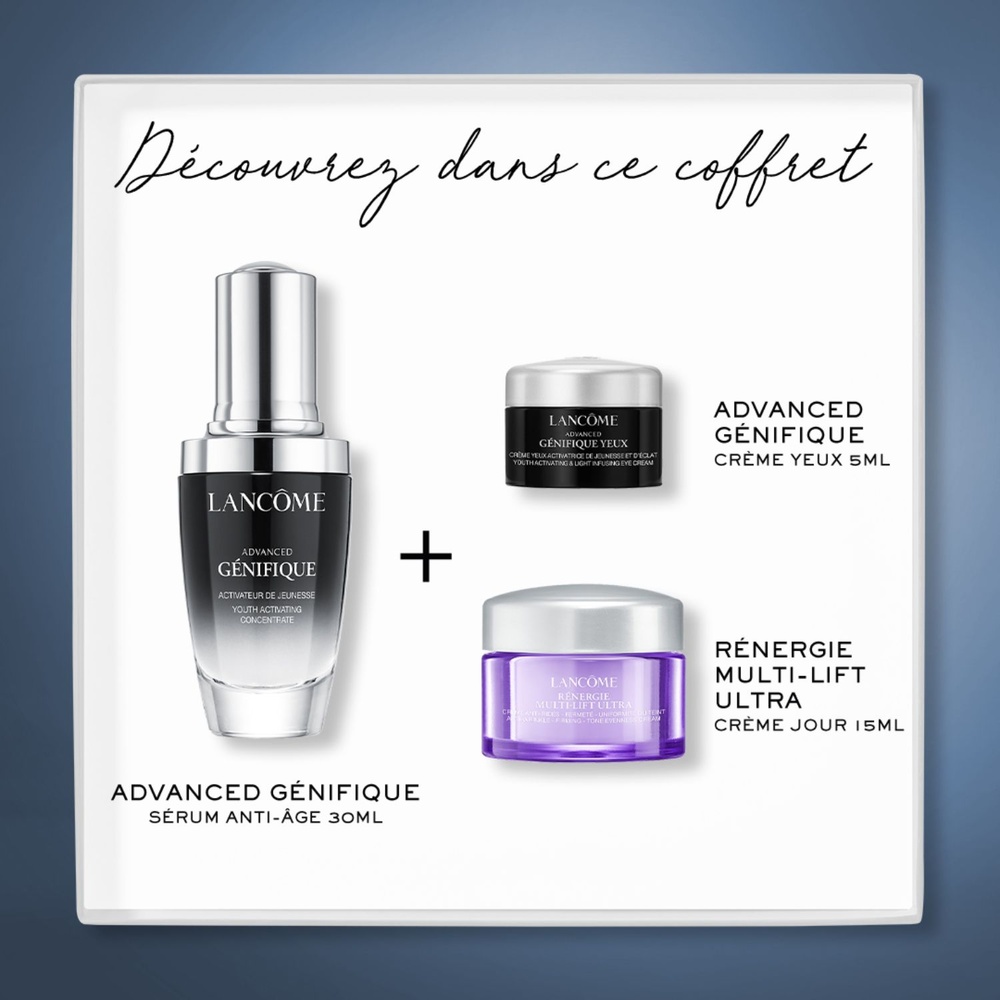 Lancôme Advanced Génifique Coffret Routine Anti-Âge Sérum + Crème Jour & Crème Yeux