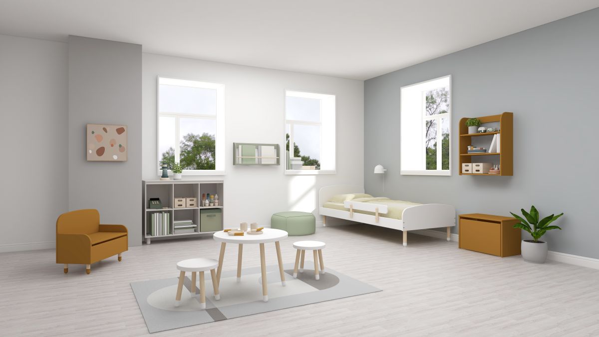 Flexa Kindertisch Dots Weiß