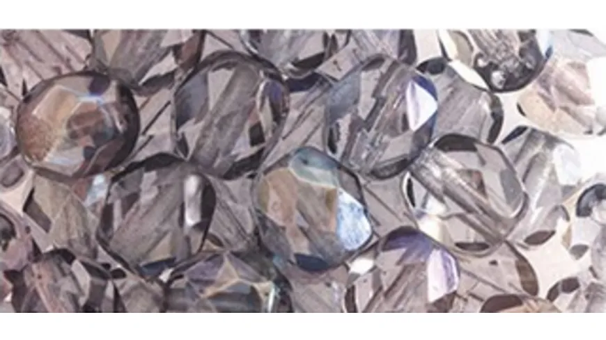 rayher Glas Schliffperle 6mm ø Blaugrau