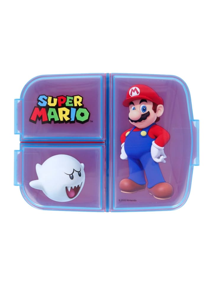 Super Mario Brotdose | 3 getrennte Fächer | Super Mario | Lunch to Go Vesper Dose günstig kaufen onesize