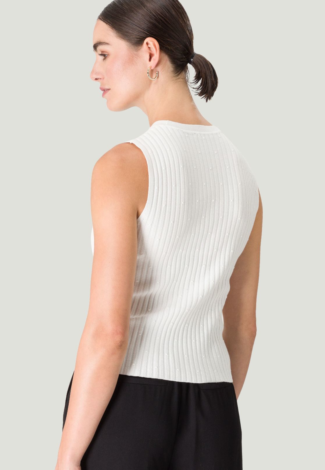 Stricktop mit Rundauschnitt