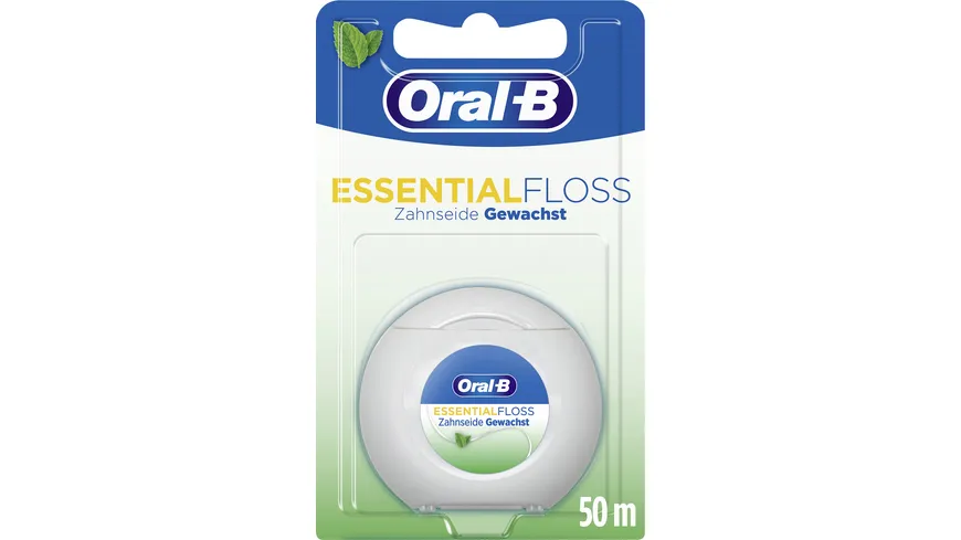 Oral-B Zahnseide Essential Floss mint gewachst 50m 50 m