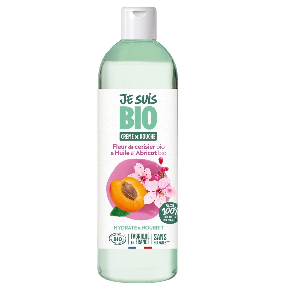 je suis bio Crème douche fleur de cerisier et abricot 250ml Crème de douche