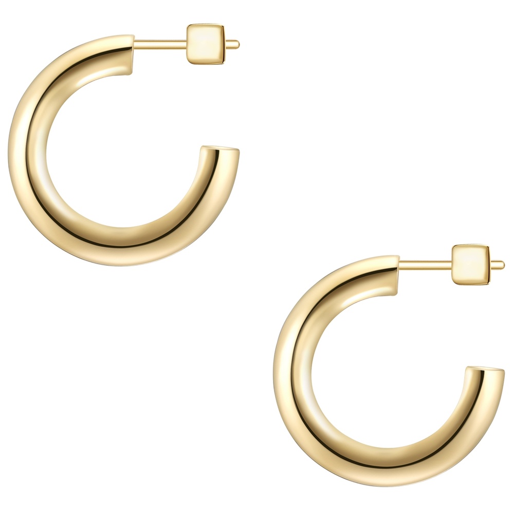 Glanzstücke München Créoles en argent Argent sterling en Or jaune Boucles d'oreilles