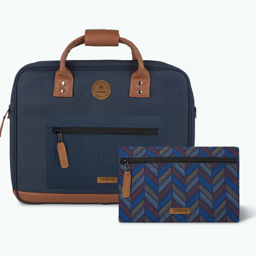 Chicago laptop bag in navy blue
