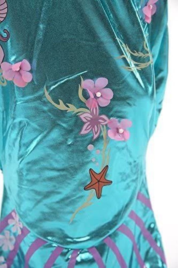Katara Prinzessin-Kostüm Märchenkleid Meerjungfrau Ariel für Mädchen blau