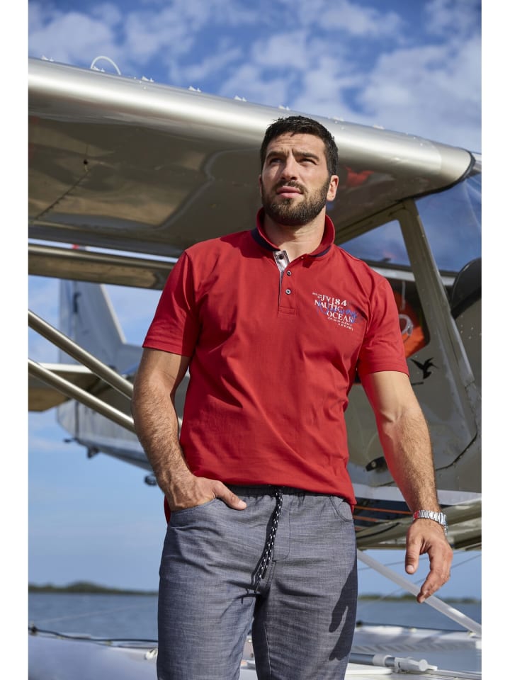 Jan Vanderstorm Doppelpack Poloshirt DAGFINN in rot dunkelblau günstig kaufen