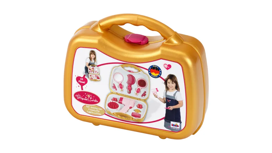 Theo Klein 5293 Princess Coralie Frisierkoffer mit Haartrockner