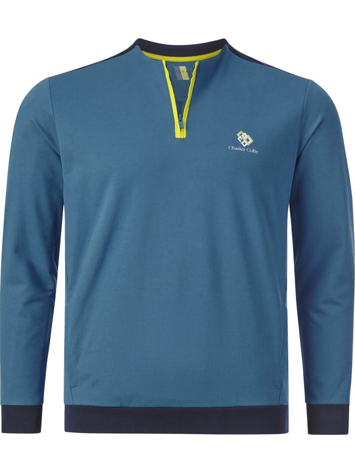 Charles Colby Sweatshirt EARL TORIN in blau günstig kaufen