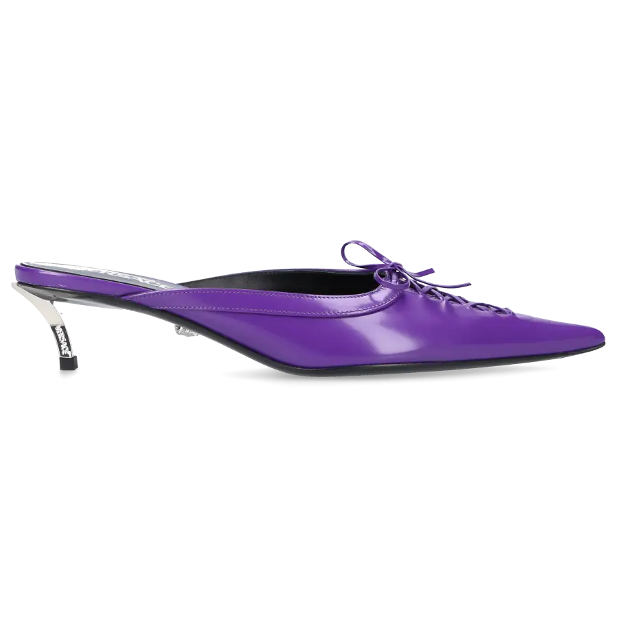 Versace - Clogs PIN-POINT Kalbsleder - lila
