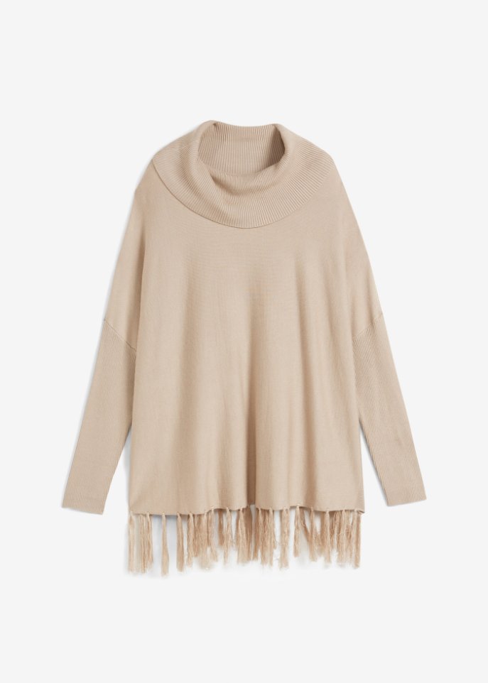 Pullover mit Fransenkante