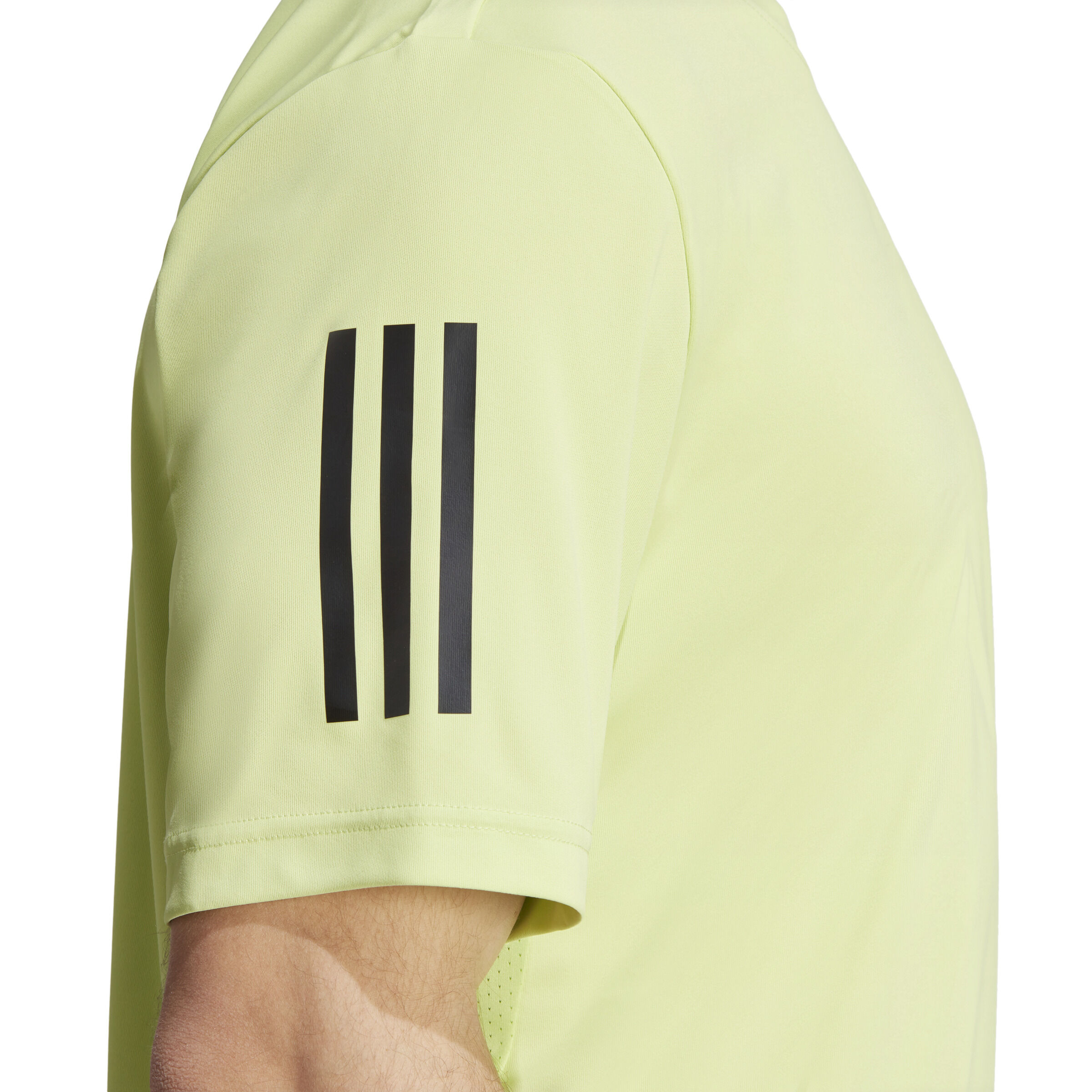 Club 3 Stripes T-Shirt Herren - Limette