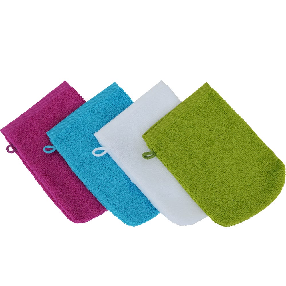 Belisse Beauty Profi-Waschhandschuh (2 St.) 14x21 Türkis/Blau