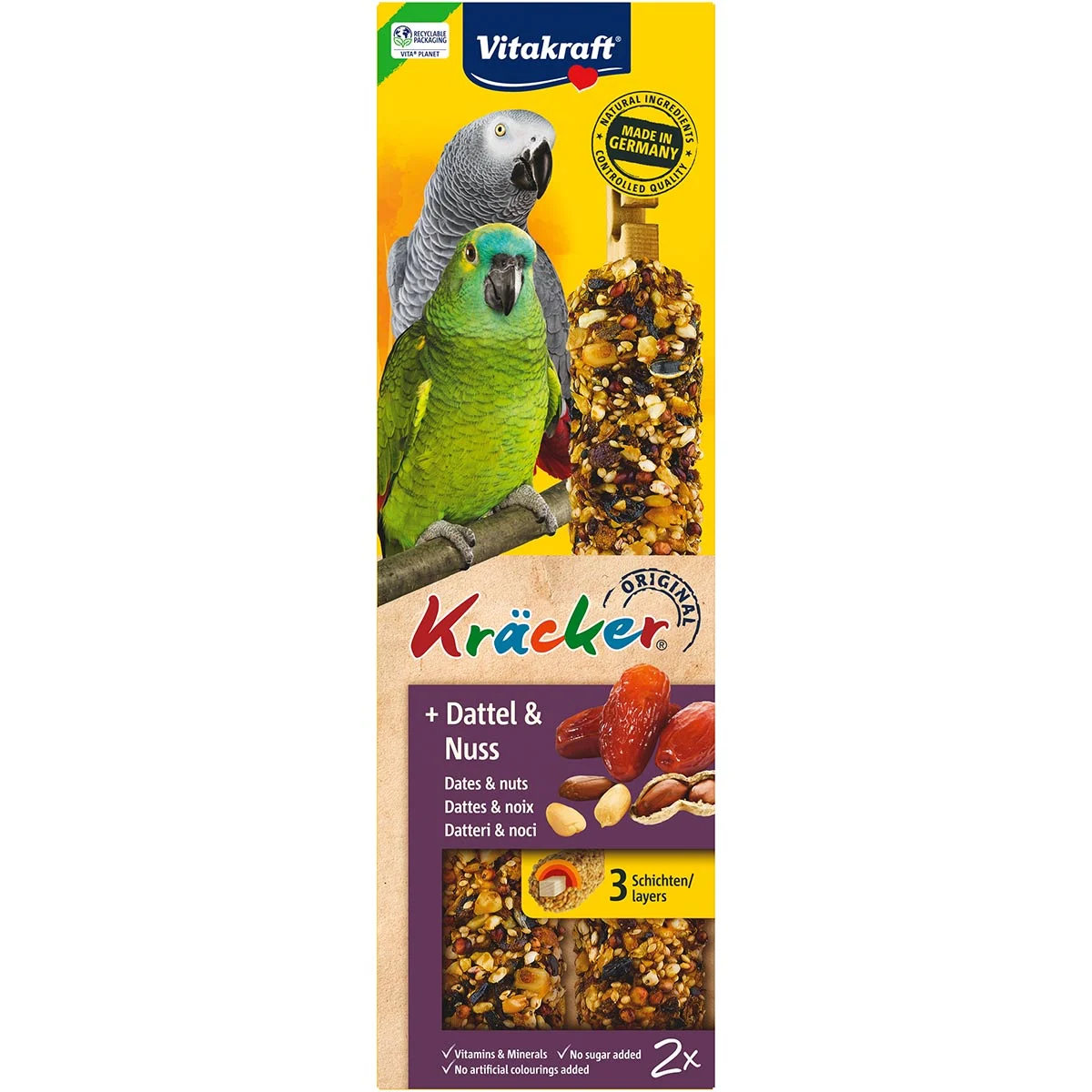 Vitakraft Kräcker Dattel & Nuss für Papageien kaufen