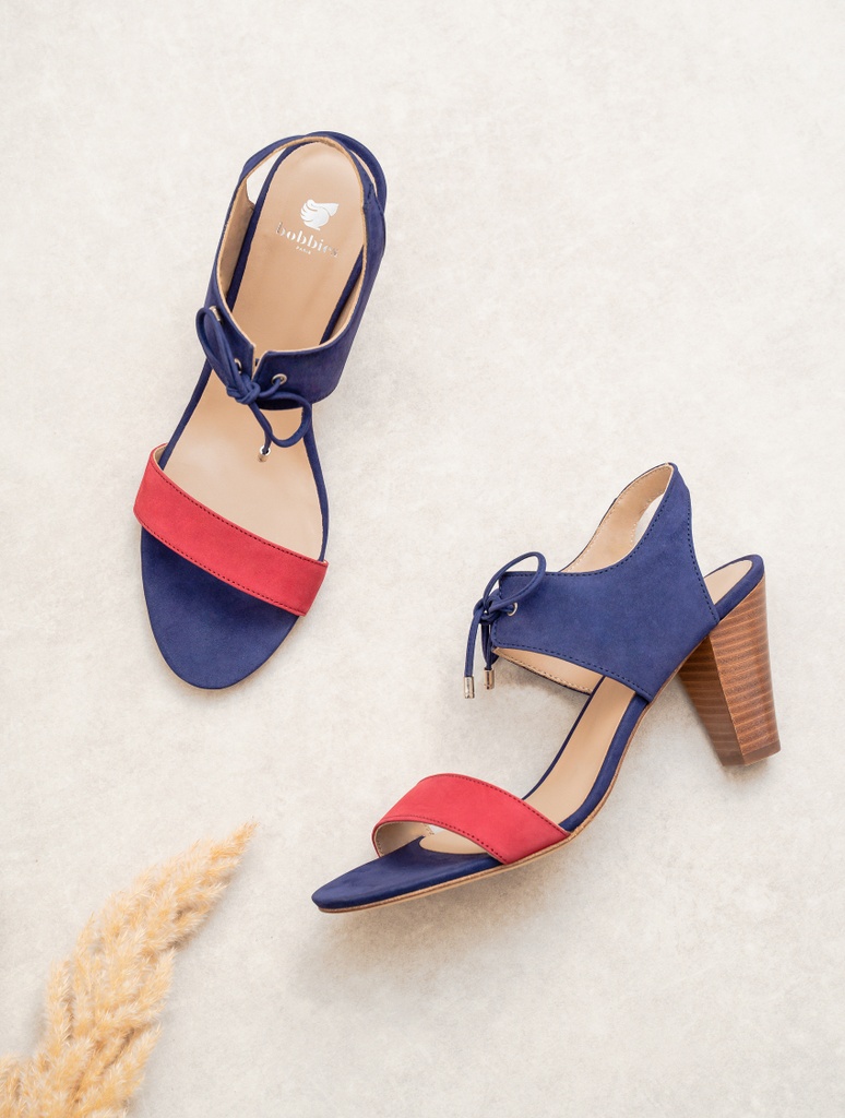 La Perchée - Bleu Cobalt & Framboise