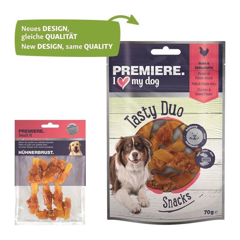 PREMIERE Snacks PREMIERE Tasty Duo Huhn mit Süßkartoffel 7x70g