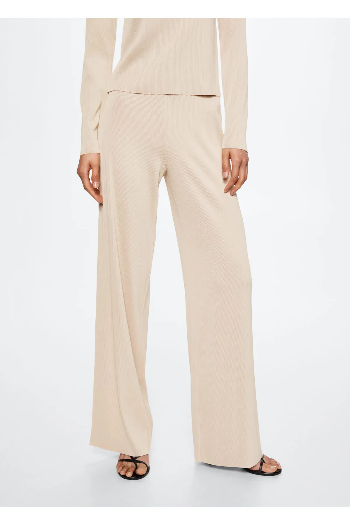 MANGO  Beige Damenhose 37043840