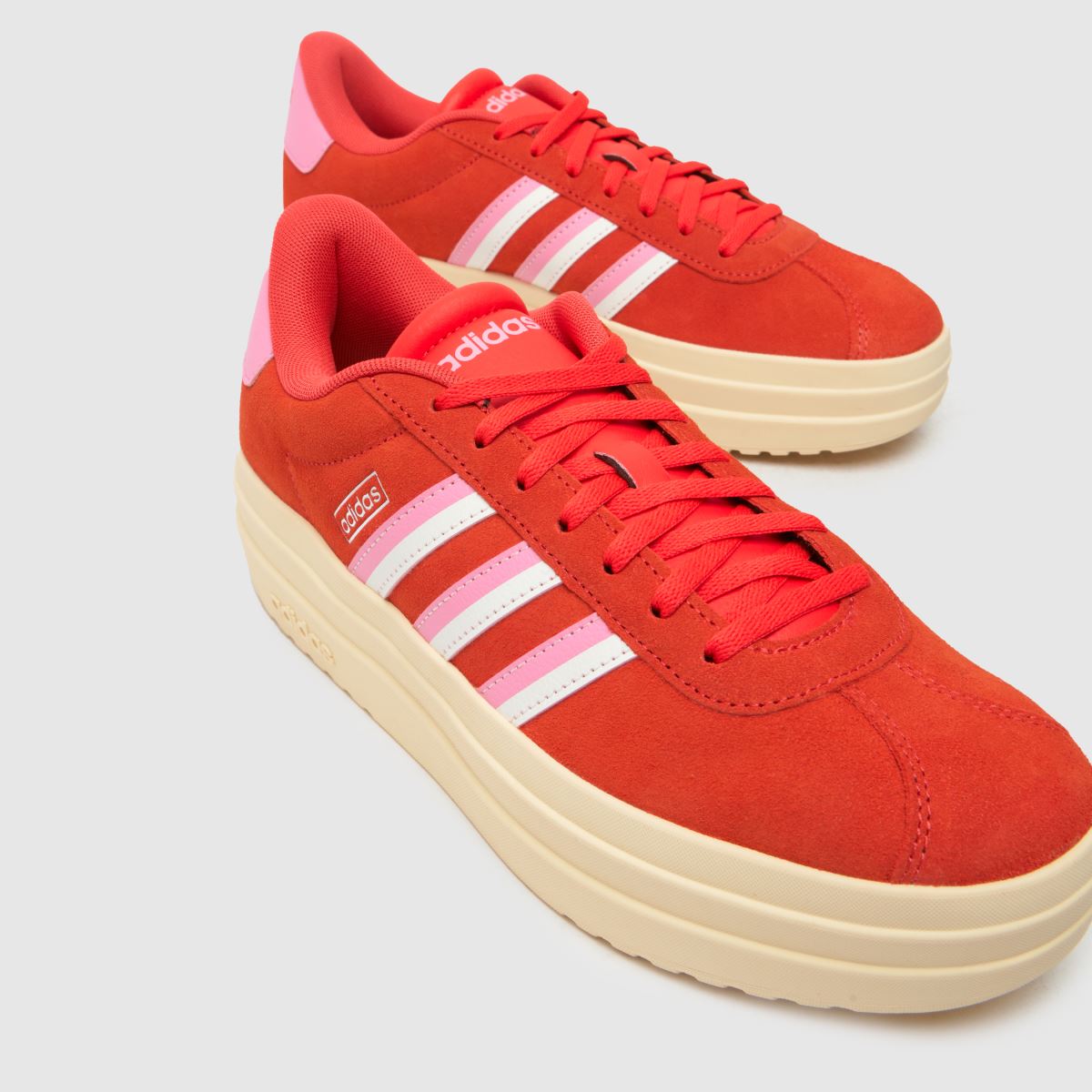 adidas vl court bold – röda träningsskor