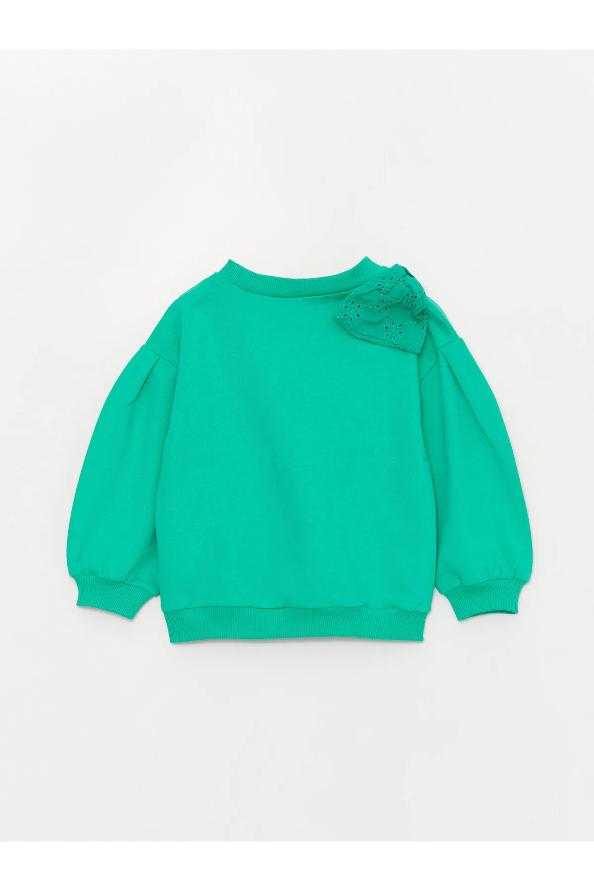 LC Waikiki  Langarm-Sweatshirt mit Rundhalsausschnitt und Schleife für Mädchen