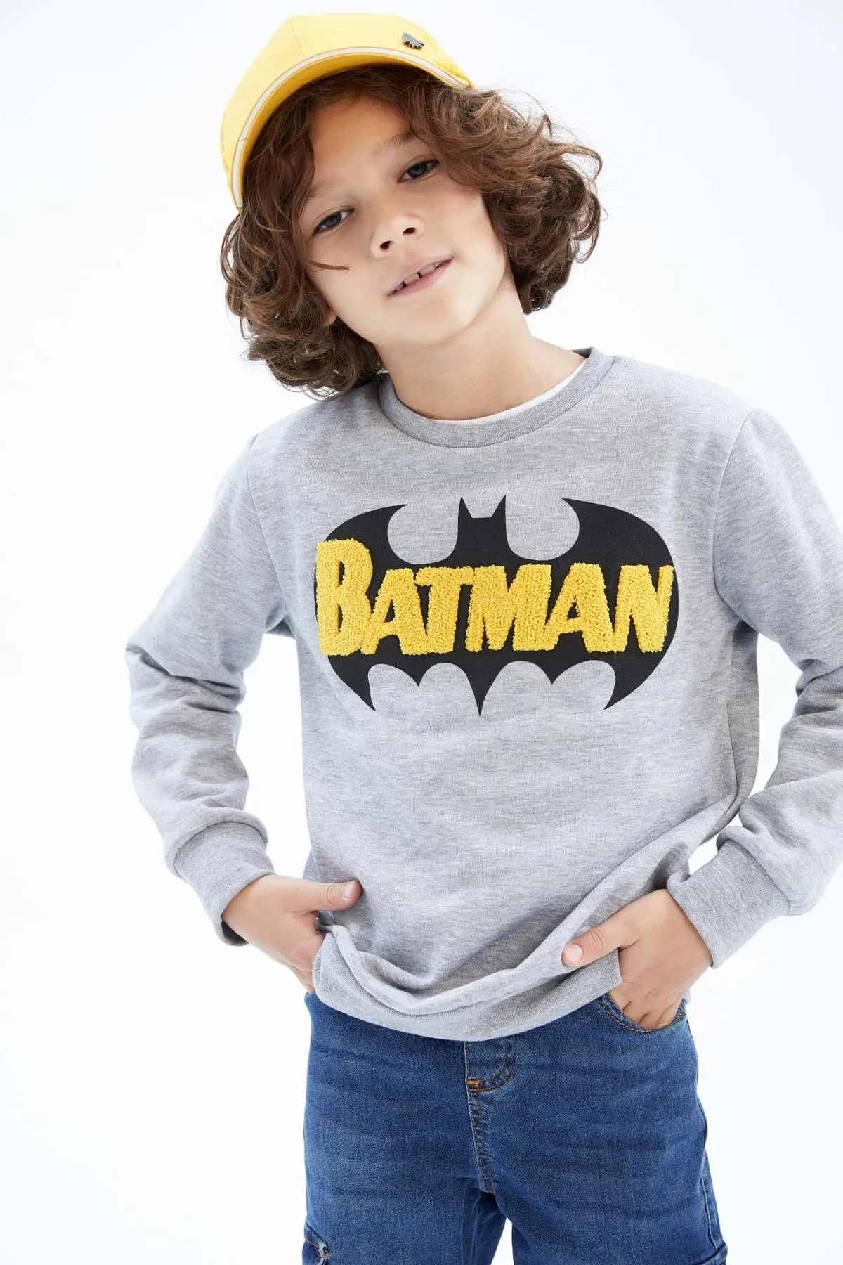 DeFacto  Batman-Sweatshirt mit Rundhalsausschnitt für Jungen