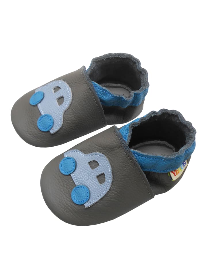 Yalion Leder-Krabbelschuhe 