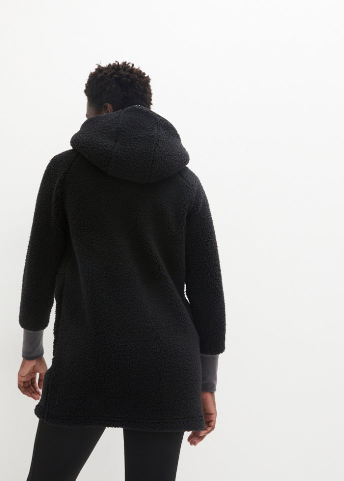 Teddy-Fleece Jacke, Oversized