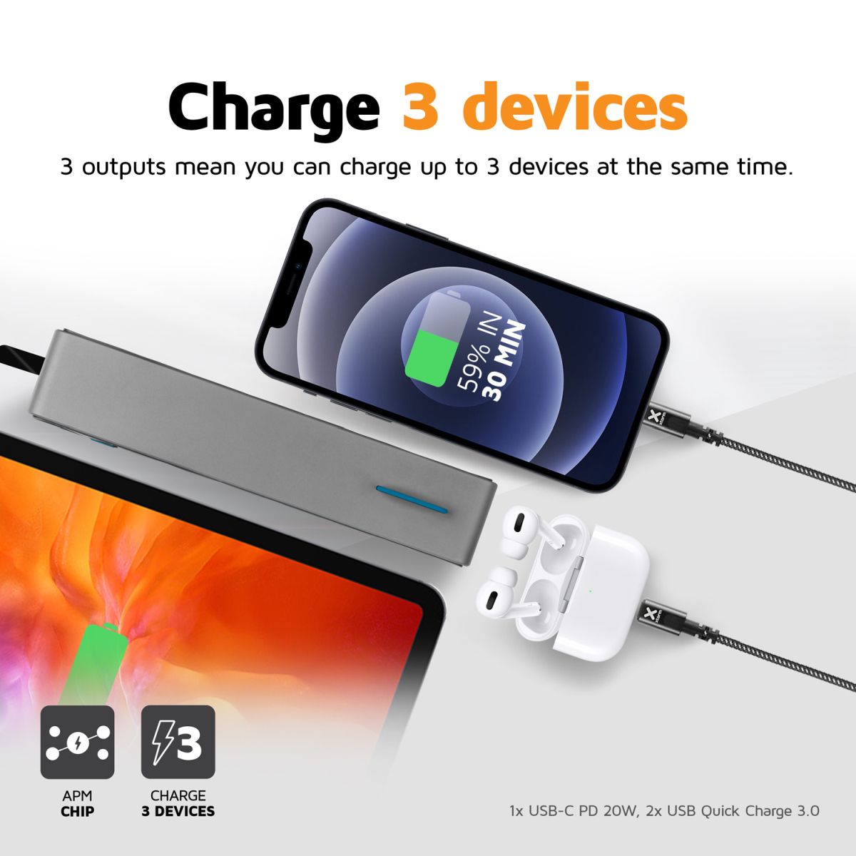 Xtorm 21W Solarpanel mit 20.000mAh Fuel Series Powerbank