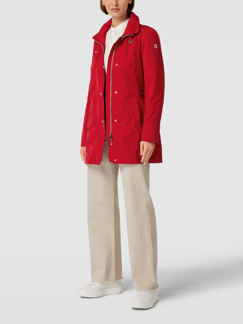 Jacke mit Label-Detail in rot