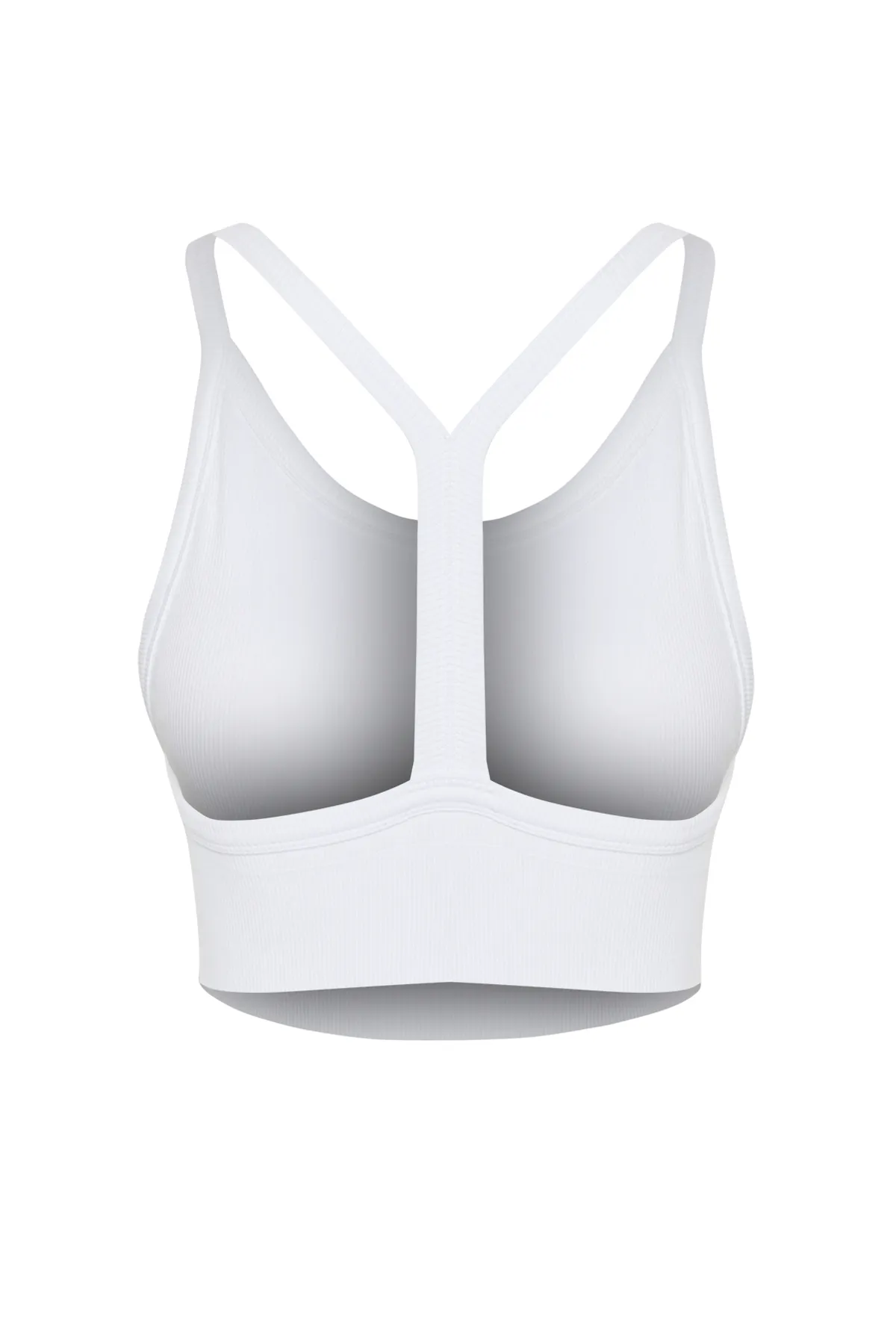 Trendyol Collection  Weißer nahtloser/nahtloser, gestützter/formender Neckholder-Sport-BH aus Strick THMSS24SS00029