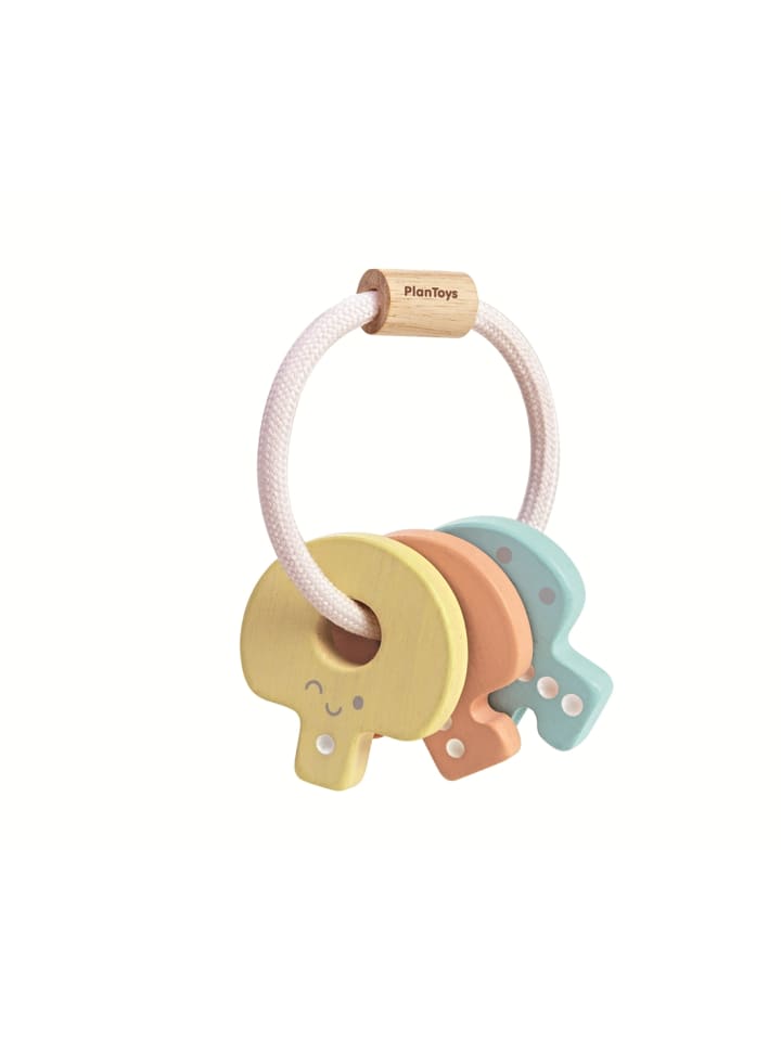 Plan Toys Rassel Babyschlüssel pastell ab 4 Monate günstig kaufen onesize