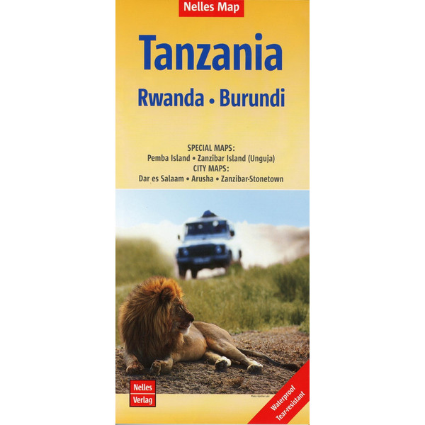 Nelles Map Tanzania - Rwanda - Burundi 1:1 500 000 - Straßenkarte