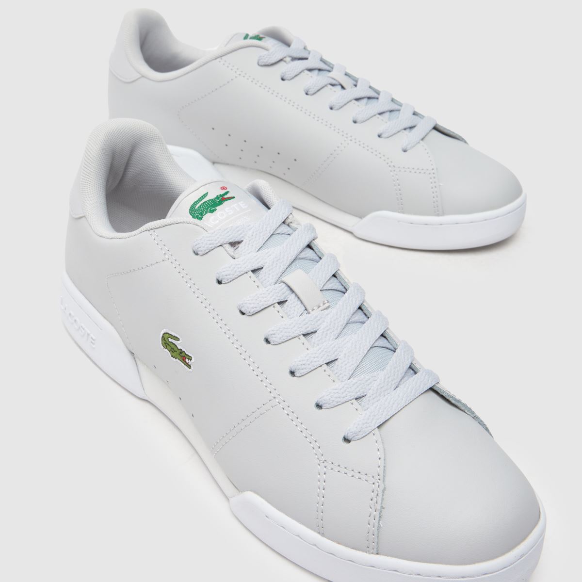 Lacoste športni copati Carnaby v svetlo sivi barvi