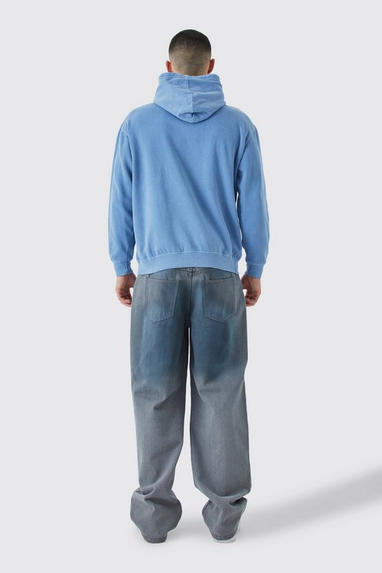 Bestickter Oversize Hoodie