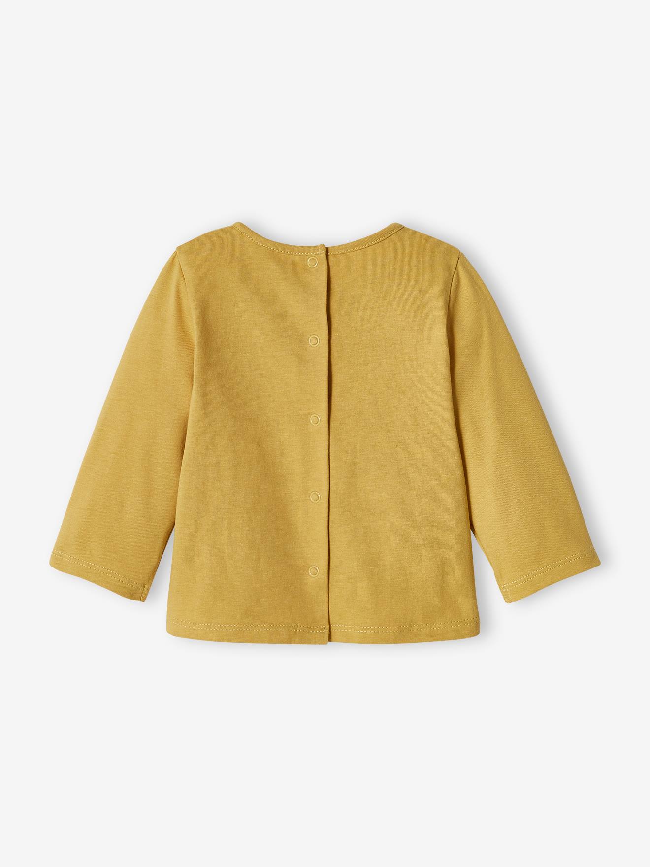 Lot de 2 T-shirts basics bébé manches longues jaune pâle