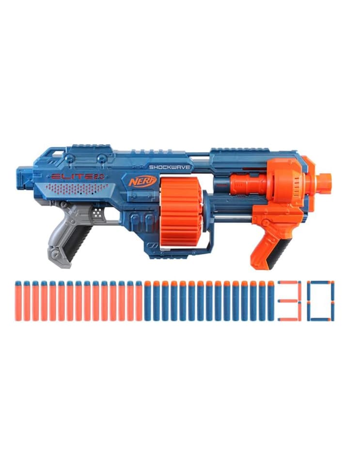 Nerf Spielzeugwaffen Elite 2.0 Shock Wave RD-15 in blau günstig kaufen onesize