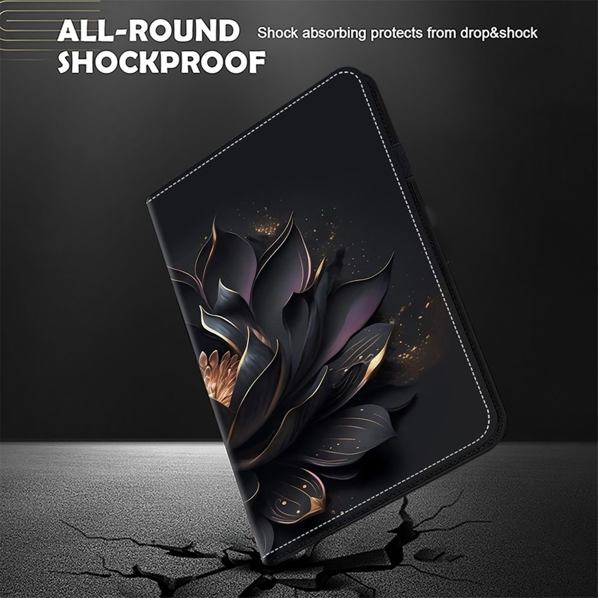 Wigento Tablet-Hülle Für Samsung Galaxy Tab S9 S8 S7 Plus u. FE Kunstleder Tablet Tasche M6