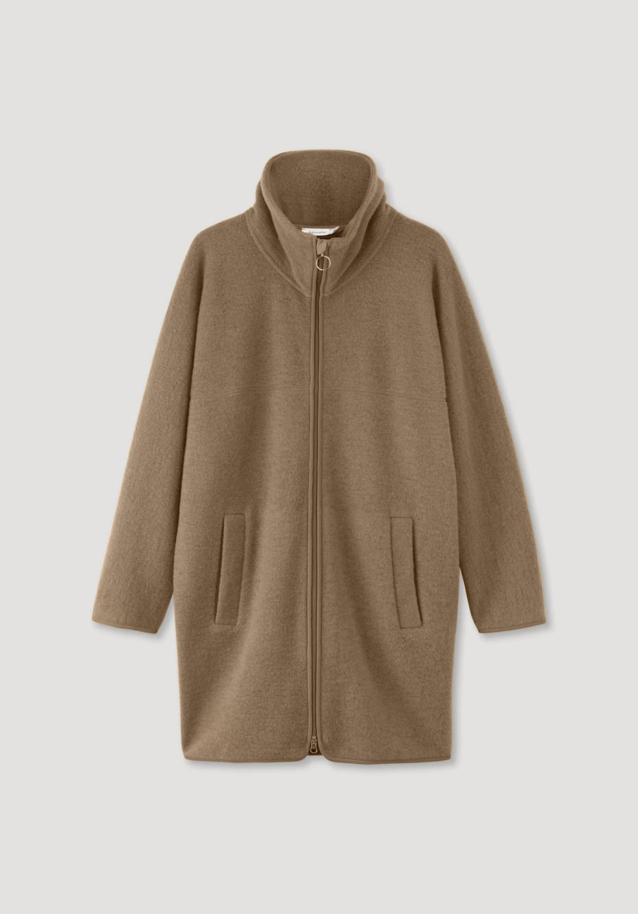 Wollfleece Mantel aus reiner Bio-Merinowolle