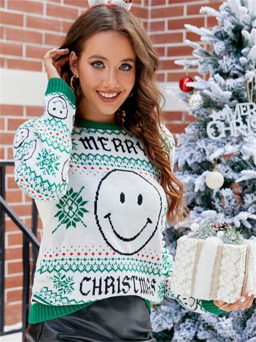 Ronner UG Strickpullover Weihnachtspullover Damenpullover Damen Winterpullover (1-tlg)
