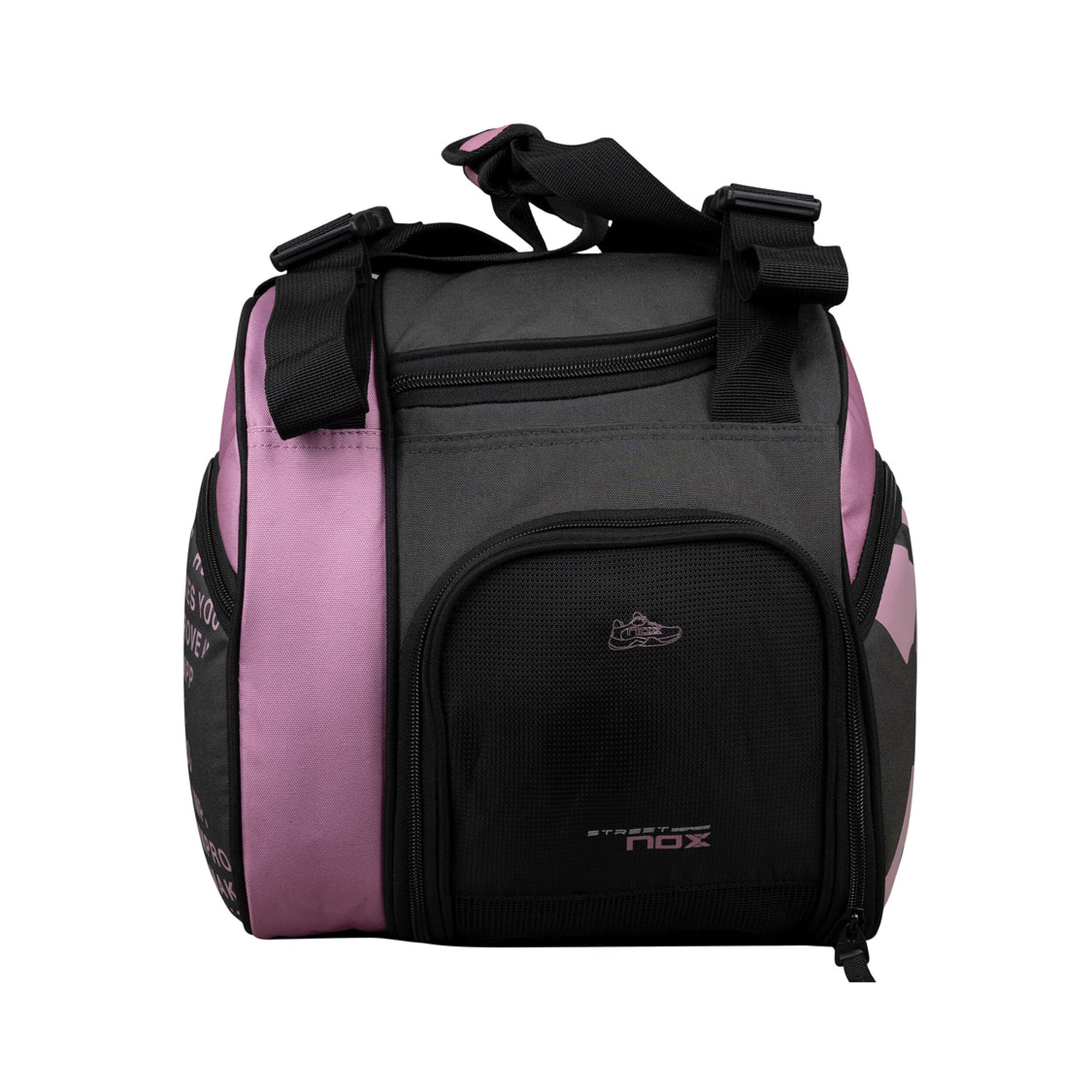 Padelschlägertasche - Grau, Pink