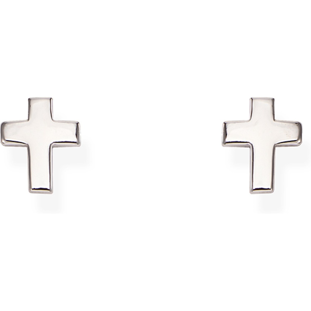 AMEN Boucles d'oreilles à fermoir à poussette 925 Argent Boucles d'oreilles