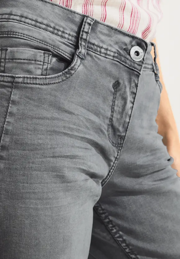 CECIL Graue Loose Fit Jeans