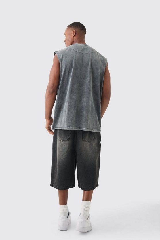 Oversize Tanktop mit Taschen