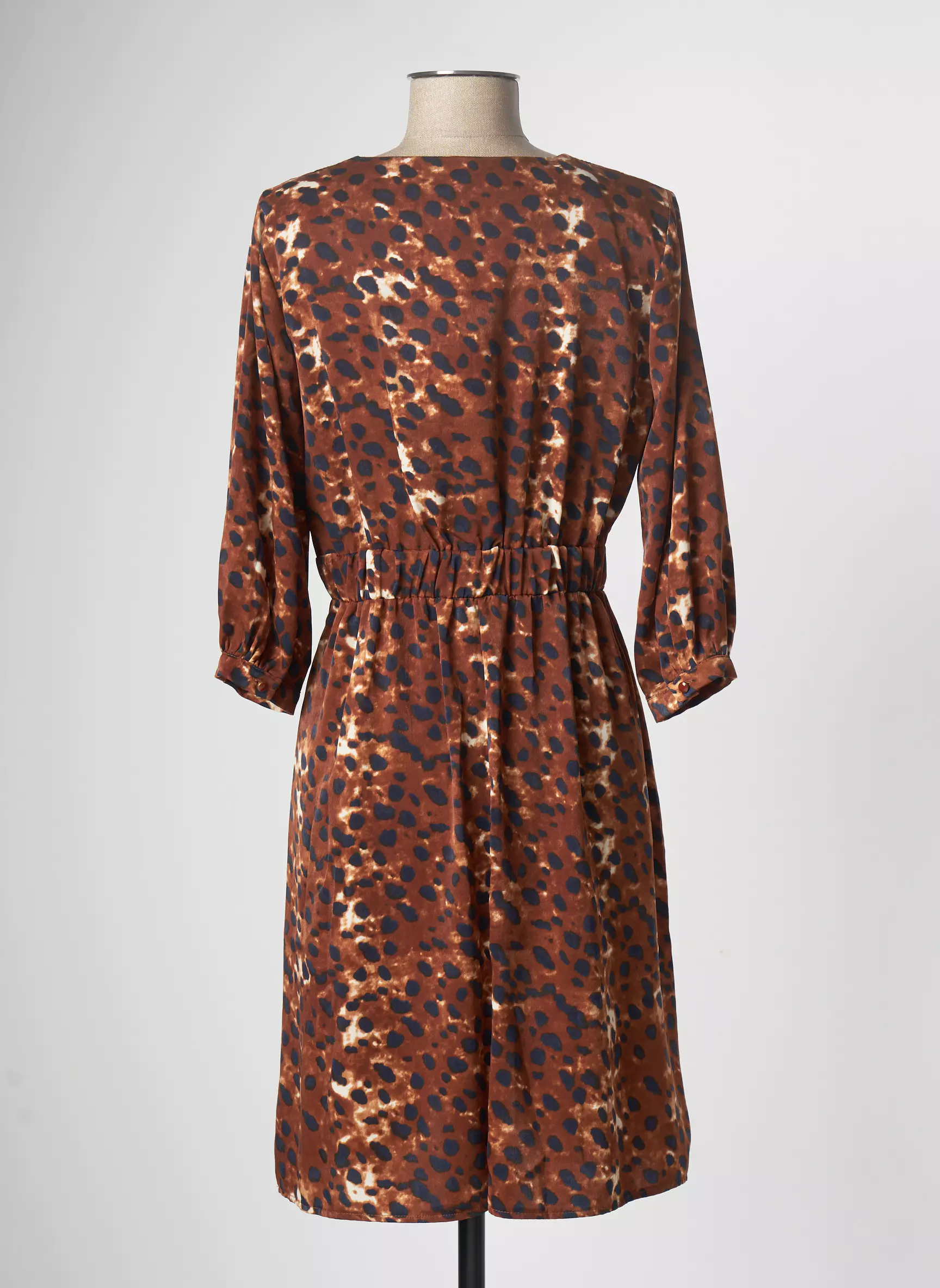 Purple S Robes Mi Longues Femme couleur marron