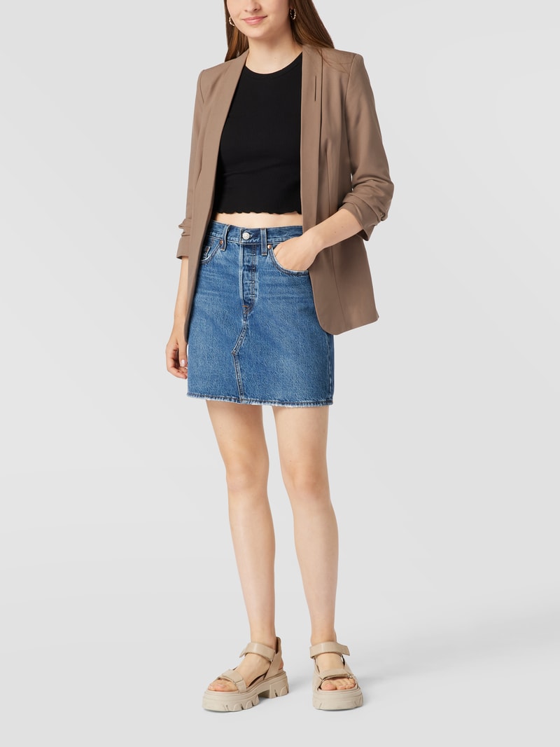 Blazer mit Schalkragen in taupe