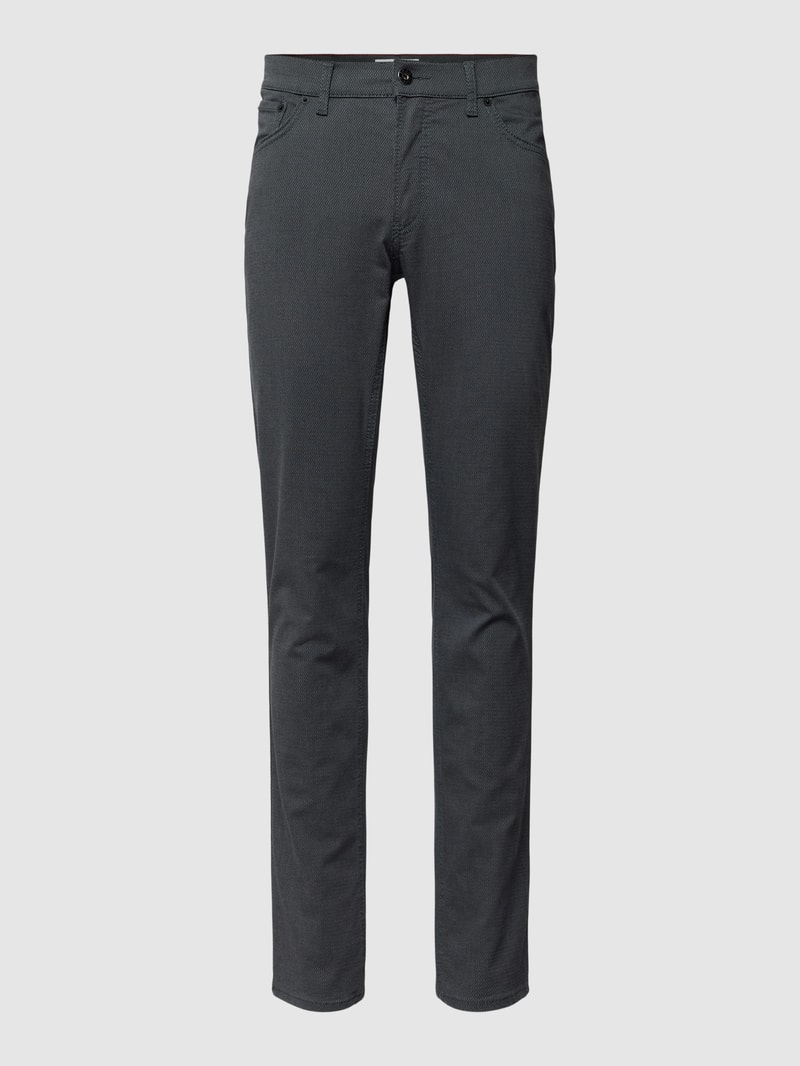 Hose in unifarbenem Design Modell 'Chuck' in dunkelgrau